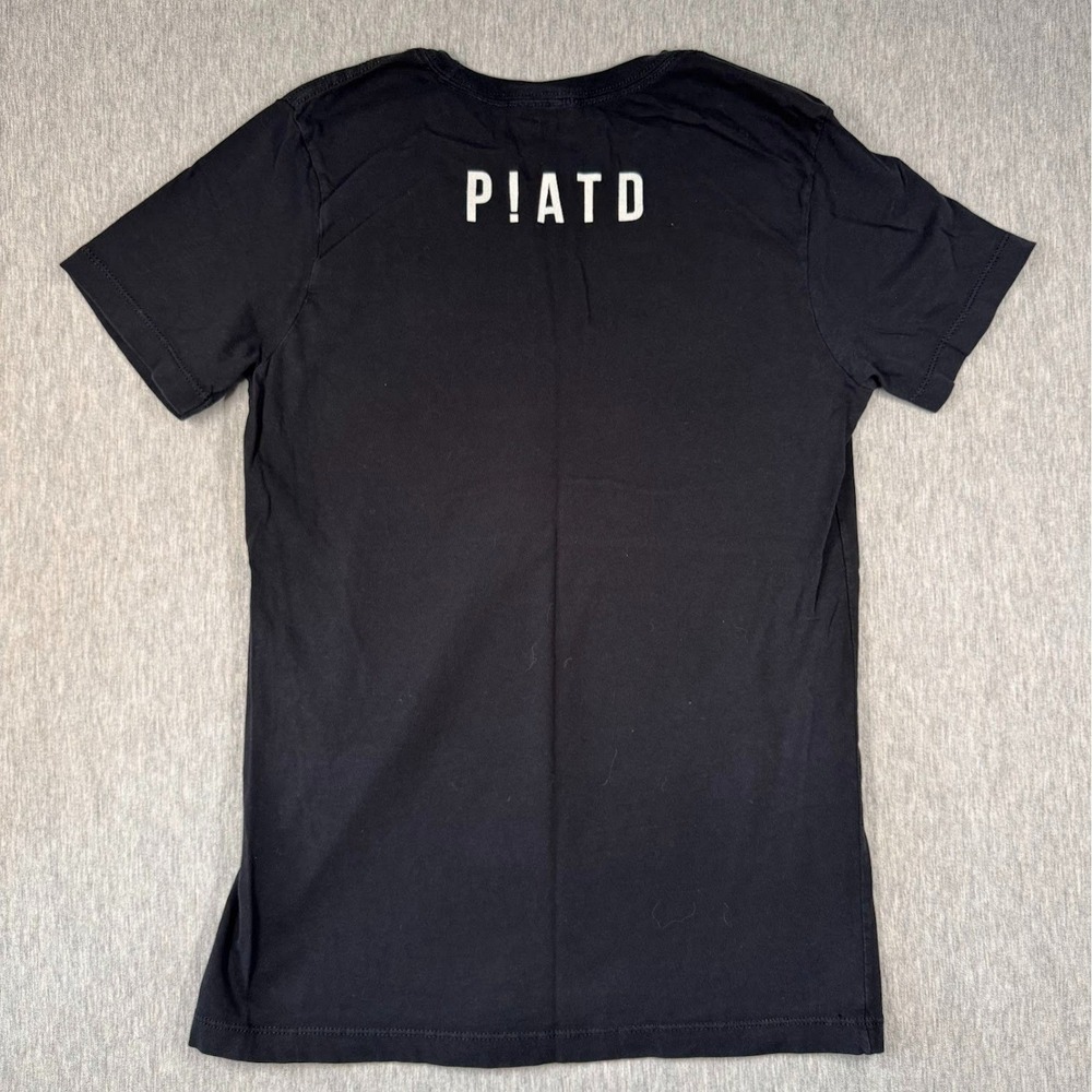 Panic At The Disco T Shirt XS Black Minimal Graphic Tee PATD Band Shirt - Picture 2 of 6